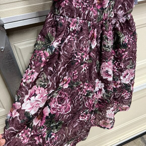 Bcx Juniors Sweetheart-Neck Fit & Flare Floral Dress Sz 3 Party Pink - Picture 4 of 9